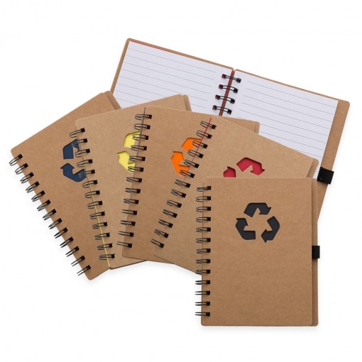 Caderno de Papelão Reciclado Personalizado Para Brindes