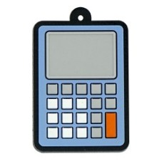 Chaveiro Emborrachado Calculadora com Logo