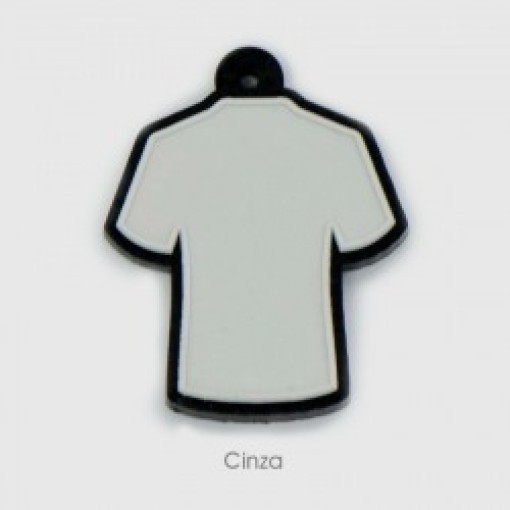 Chaveiro Emborrachado Camiseta com Logo