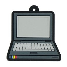 Chaveiro Emborrachado Computador / Notebook com Logo