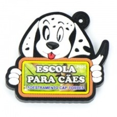 Chaveiro Emborrachado Dalmata com Logo