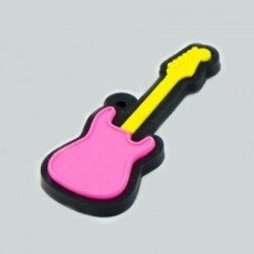 Chaveiro Emborrachado Guitarrinha com Logo