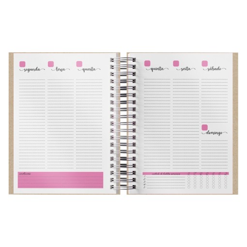 Planner Anual MDF Sublimático Personalizado